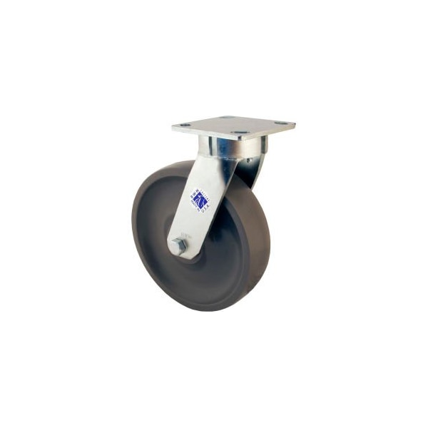 Rwm Casters 65 Series 6in GT Wheel Swivel Caster with Demountable Swivel Lock - 65-GTB-0620-S-DSL - main